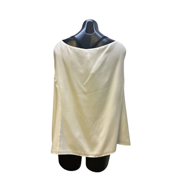 NWT Lafayette 148 Cream Tank w/Pleated Front Size 18 - Picture 2 of 8
